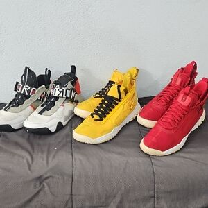 Jordan Athletic Shoes - Black, Yellow, Red